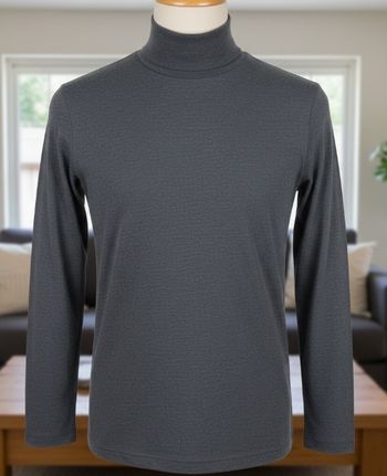 Sous pull col roulé gris chiné camaïeu M