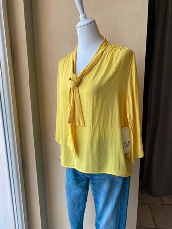 Blouse jaune Zara neuve