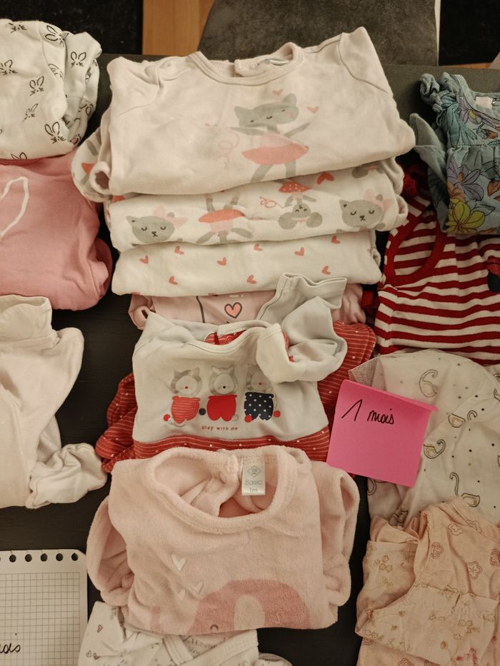 Lot vêtements bébé fille Naissance/1 mois (été) - photo numéro 3