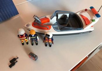 Bateau de Sauvetage des Gardes Côtes - Playmobil 5625 + 5159