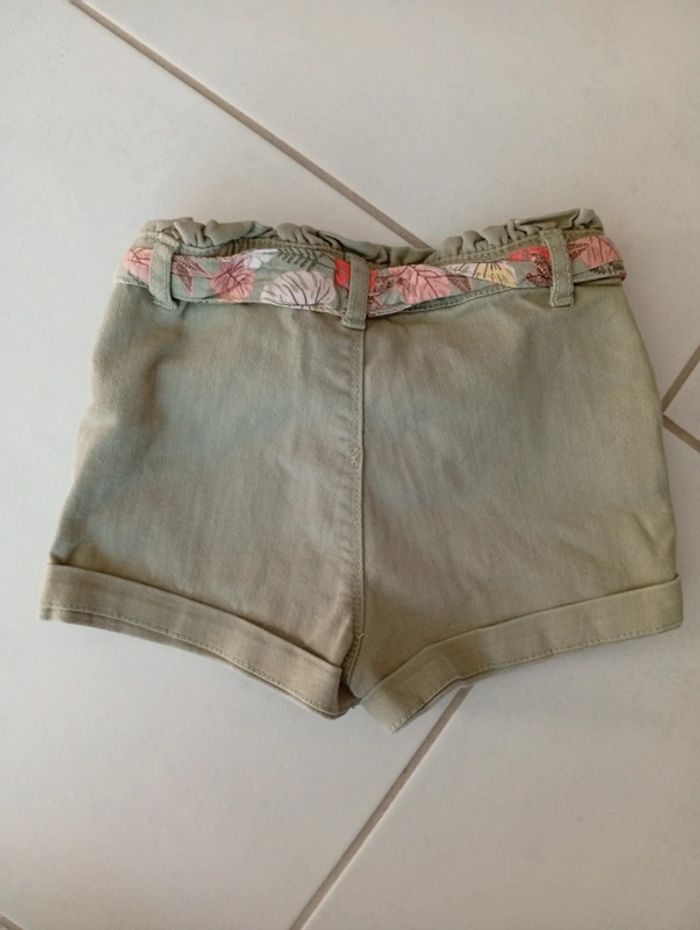 Short en jean kaki In Extenso taille 5 ans - photo numéro 2