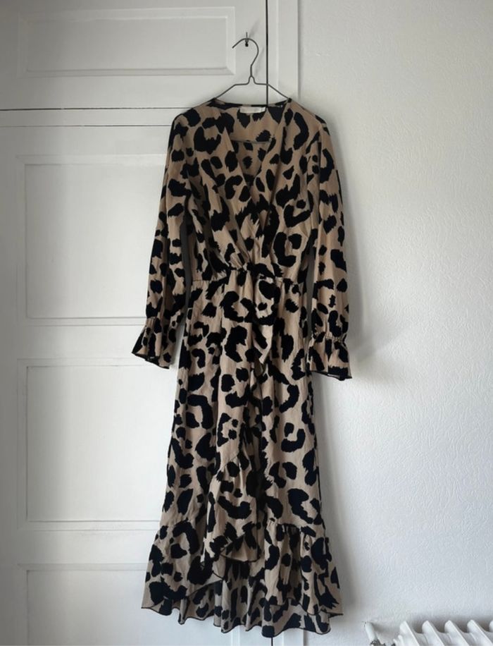 Robe longue léopard