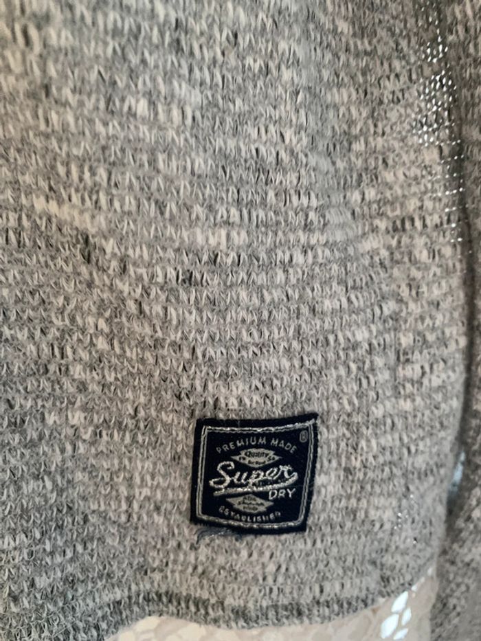 Pull Superdrytaille40 gris dentelle - photo numéro 7