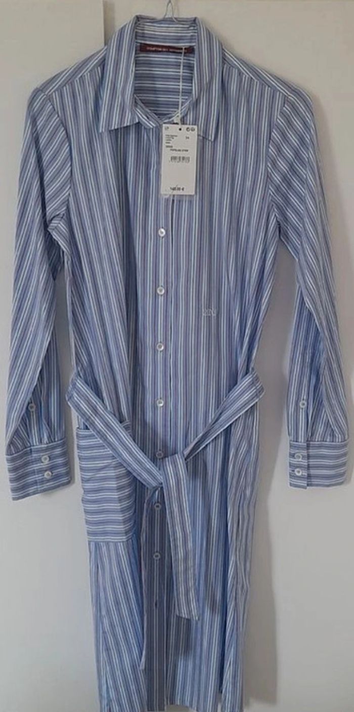 Robe chemise avec rayures casual chic taille 34/36
