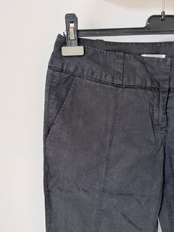 Pantalon noir en lin - photo numéro 2