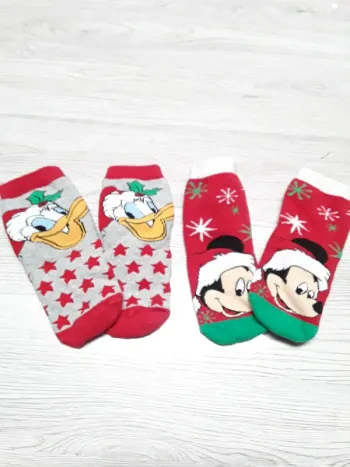 Chaussettes Donald et Mickey noël épaisse 23/26