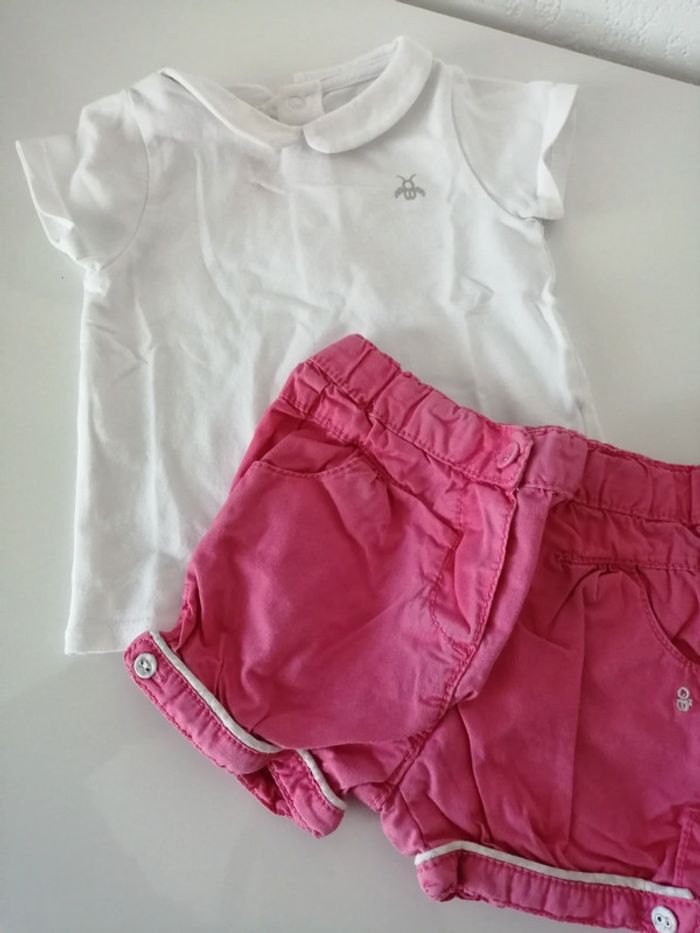 Ensemble short et T shirt 6 mois - photo numéro 8