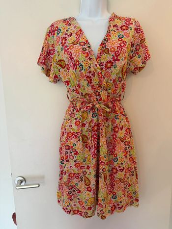 Robe rose fleurie