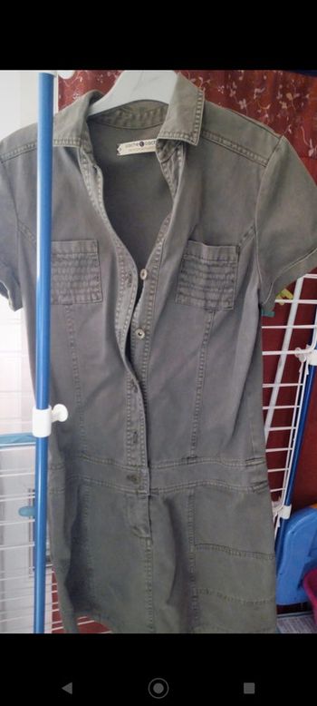 Robe chemisier /tunique kaki Cache cache