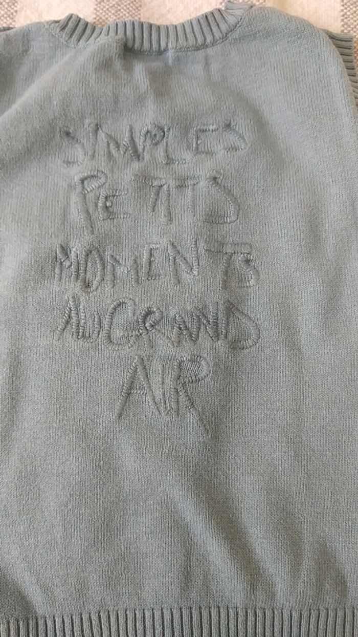 Pull sans manche grain de blé 24mois - photo numéro 3