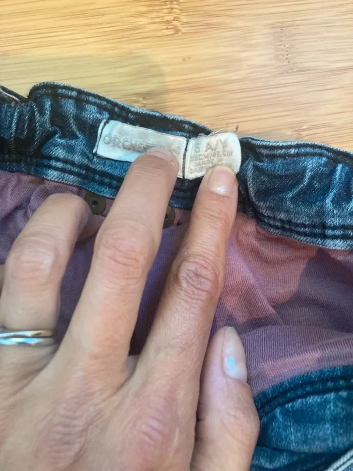 6 ans - pantalon matière jeans avec élastique de réglage et doublé intérieur - photo numéro 4