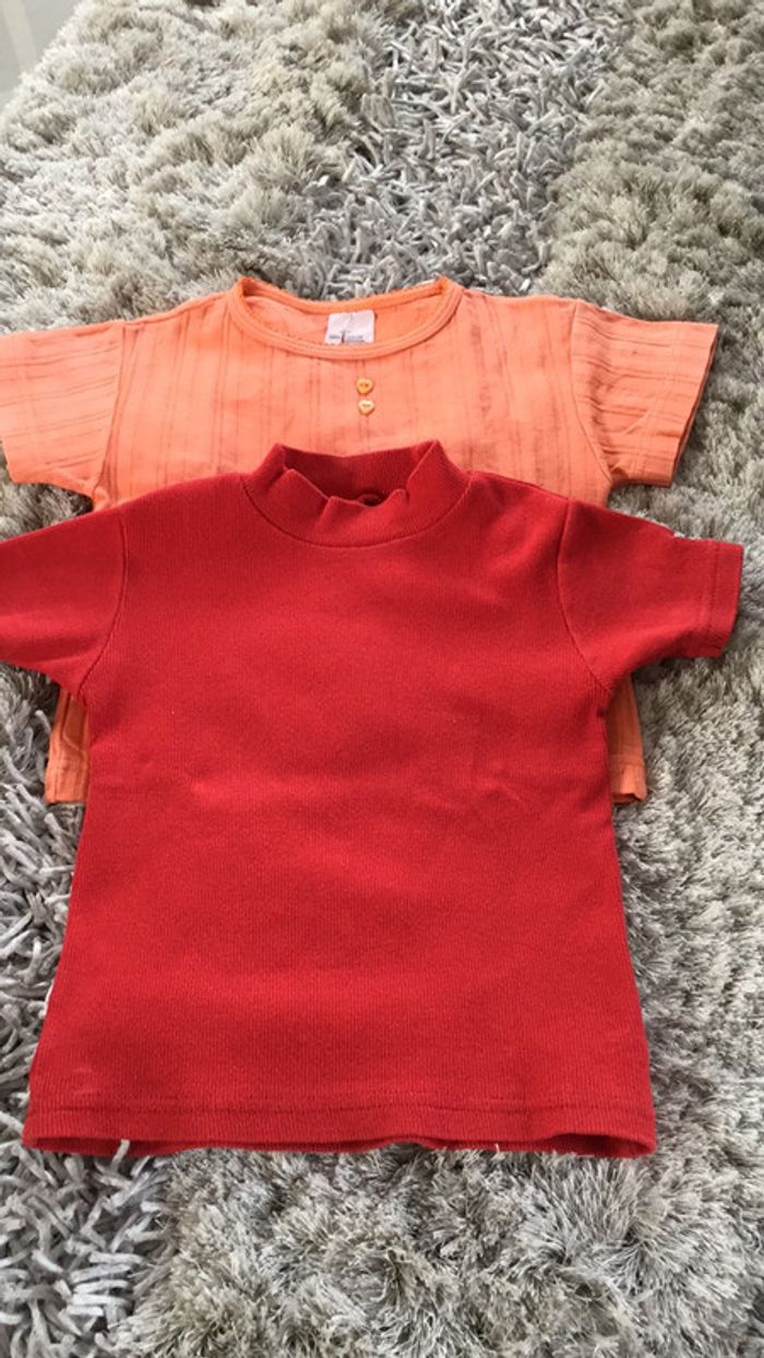 Tee-shirts lot de 2 4ans Dpam