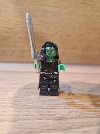 Figurine type lego Gamora les gardiens de la galaxie Marvel