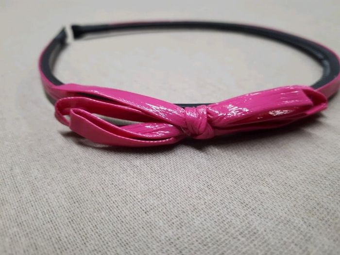 Serre tête rose et noir - photo numéro 4