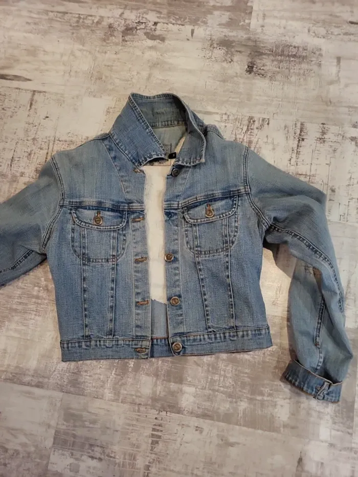 Veste en jeans façon usé - photo numéro 2