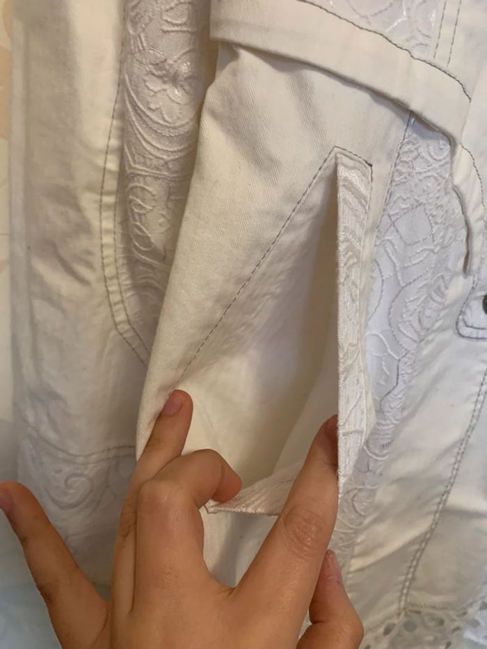 Longue veste blanche taille S/M - photo numéro 14
