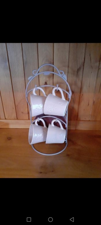 Service à café avec support