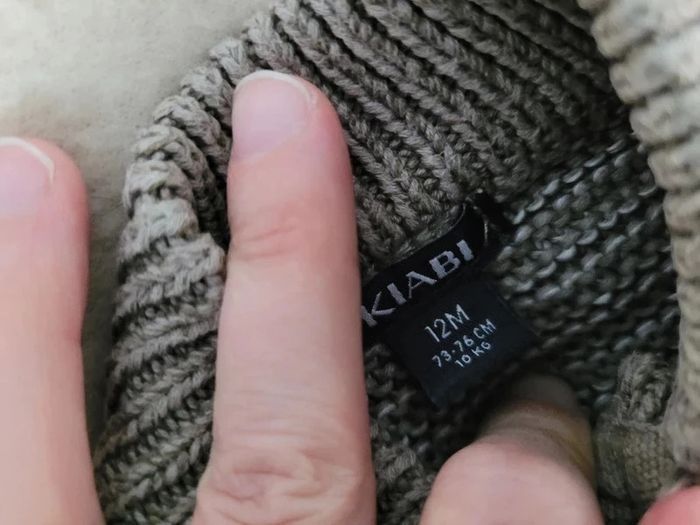 gilet en maille 12 mois kiabi 73-76 cm - photo numéro 4