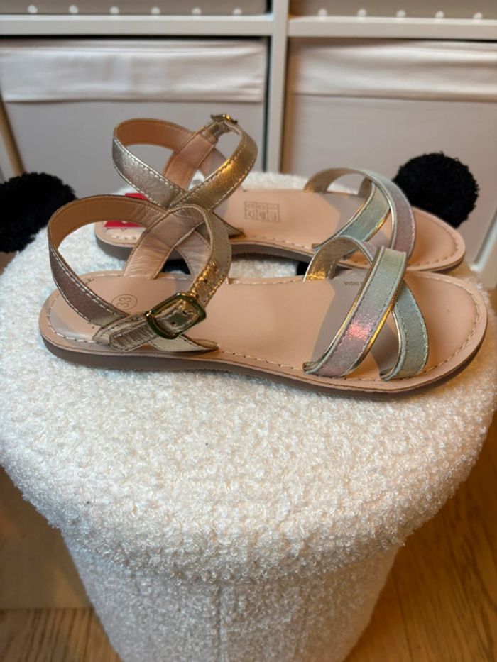 Neuves - Sandales cuir DPAM 33 - photo numéro 4