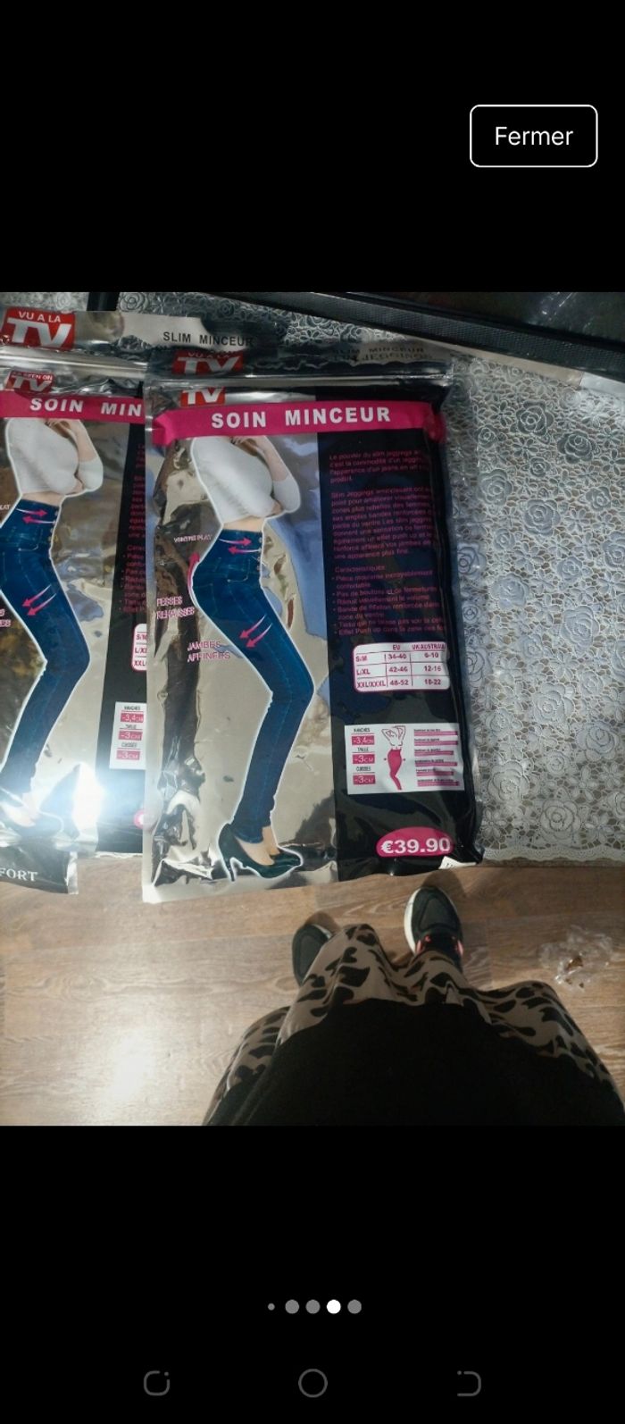 Leggings ventre plat effet Jean - photo numéro 6