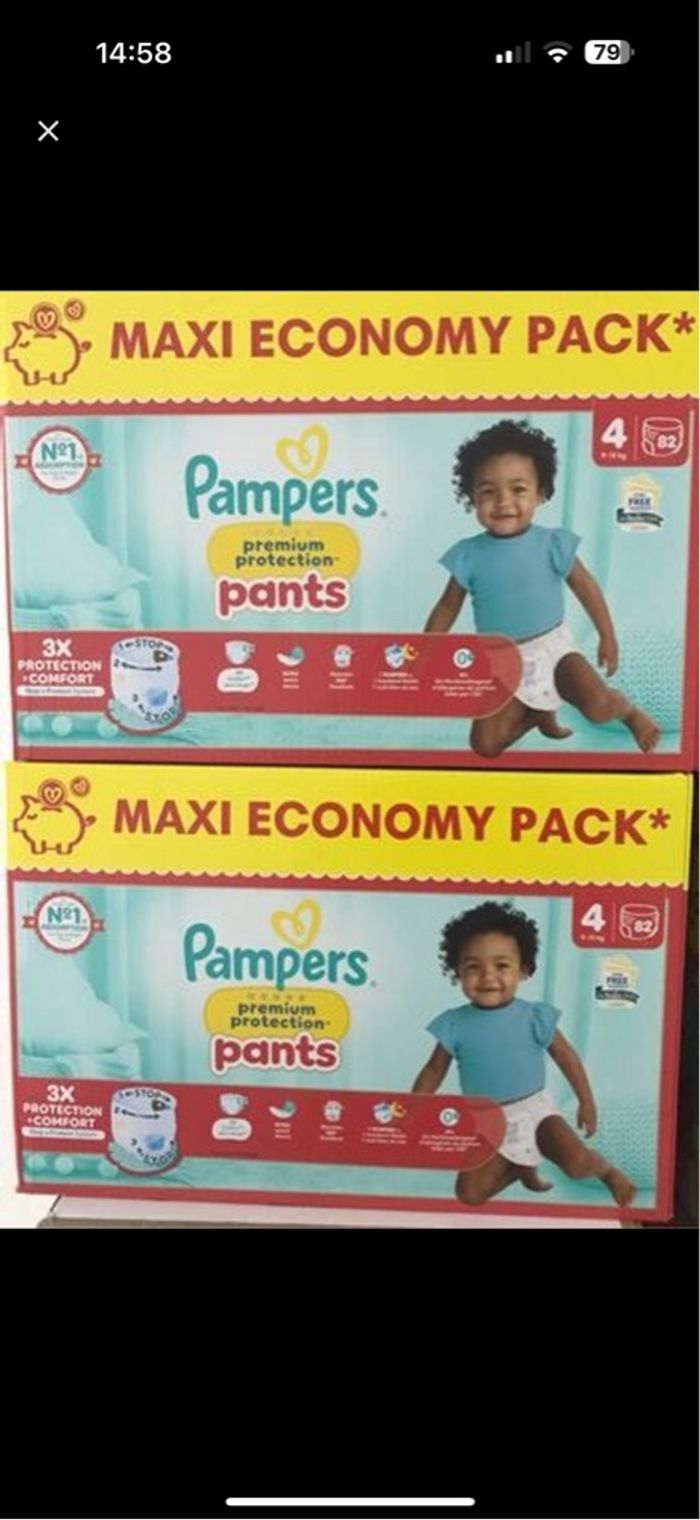 Pampers premier pants taille 4(9-15) kg