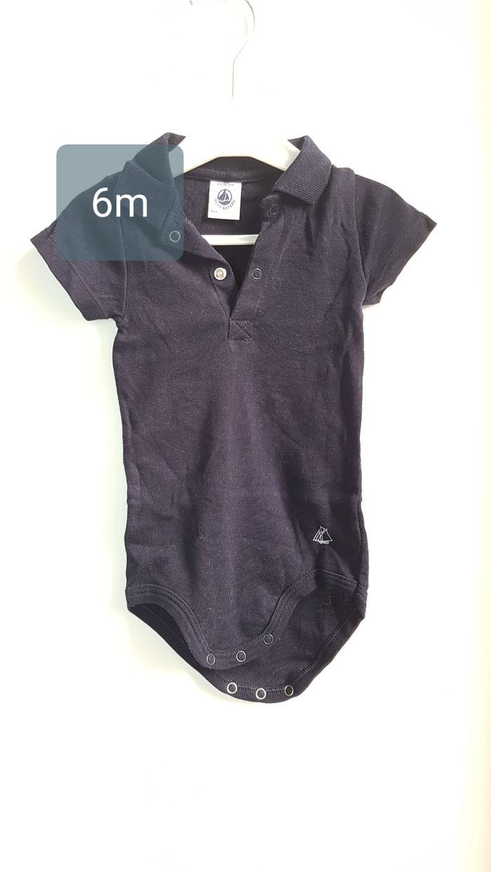 Body polo Petit Bateau 6 mois