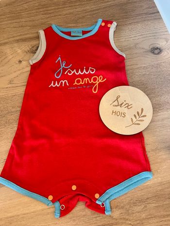 Body sans manches / débardeur DPAM ange 6 mois