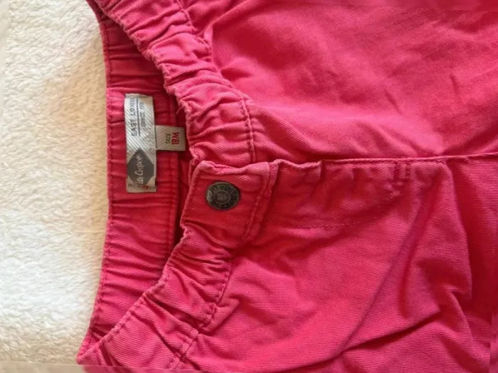 Short rose fuchsia bébé fille Lee Cooper 18 mois – détails pompons - photo numéro 3