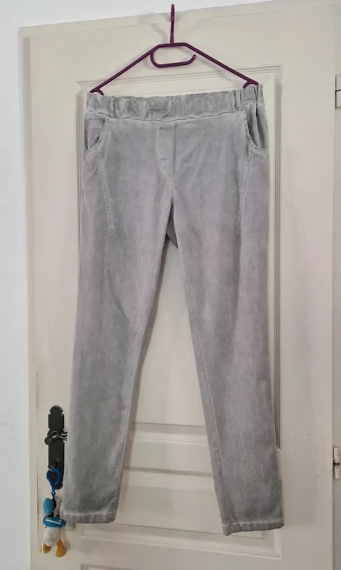 Pantalon élastique gris Made in italy - photo numéro 6