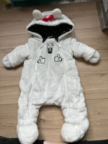 Combinaison pilote Minnie à capuche 1 mois