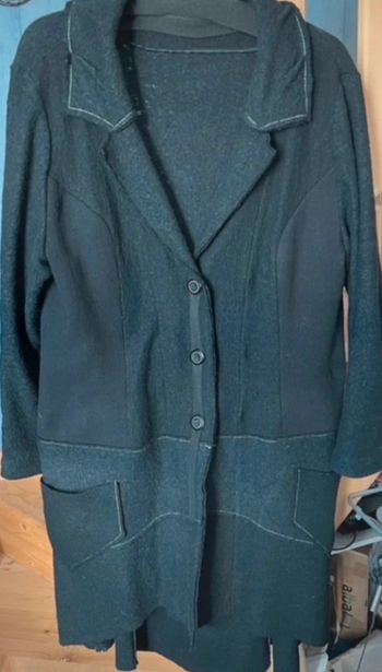 manteau en laine bouillie