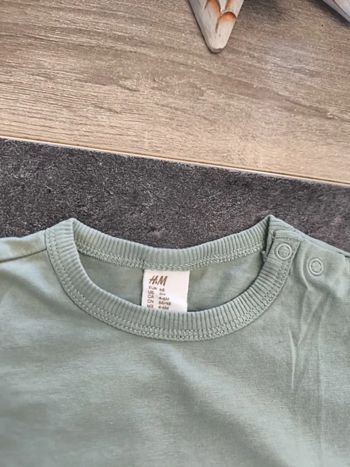 Tee-shirt garçon ml 6 mois HM - photo numéro 5