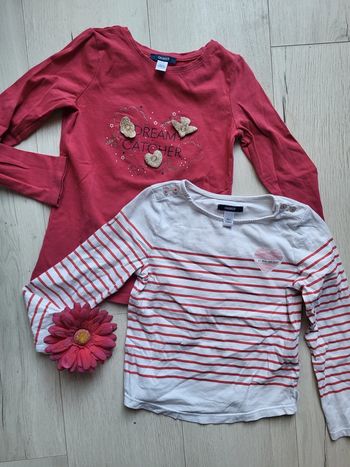 Lot de 2 tee-shirts manches longues 6ans okaidi