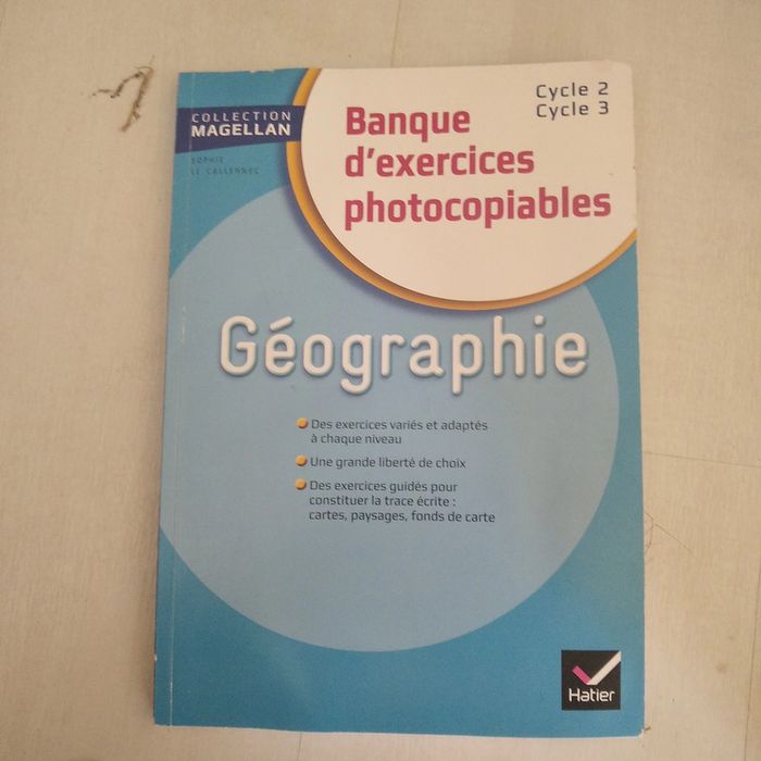 Exercices photocopiables Magellan Géographie Cycle 2 et 3