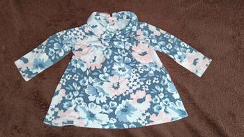 Robe fleuris col claudine