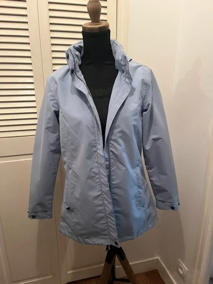 Parka bleu ciel Bermudes - taille 34 - photo numéro 10