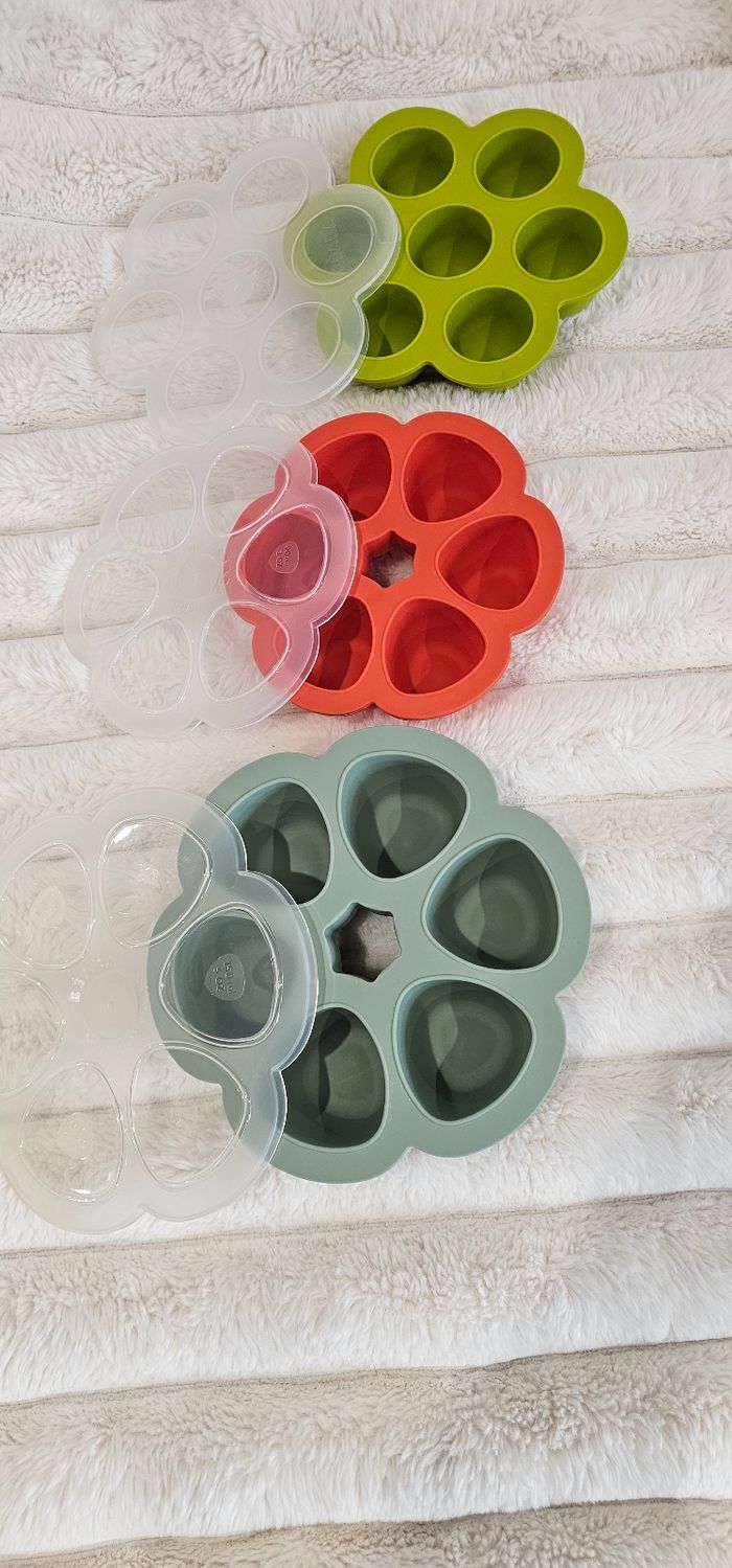 Lot de 3 fleurs 🌸 multiportions BEABA aux différents formats