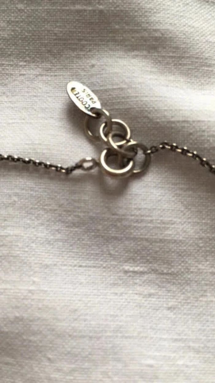 Collier Scooter à sequins en argent - photo numéro 5