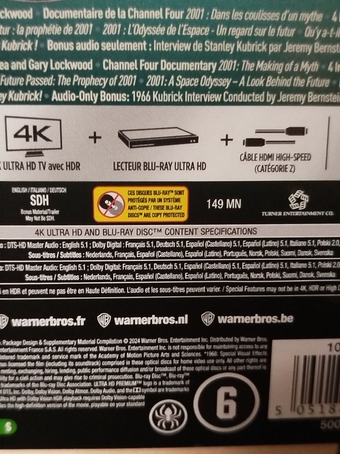 2001 : L'odyssée de l'espace - Steelbook 4K - photo numéro 8