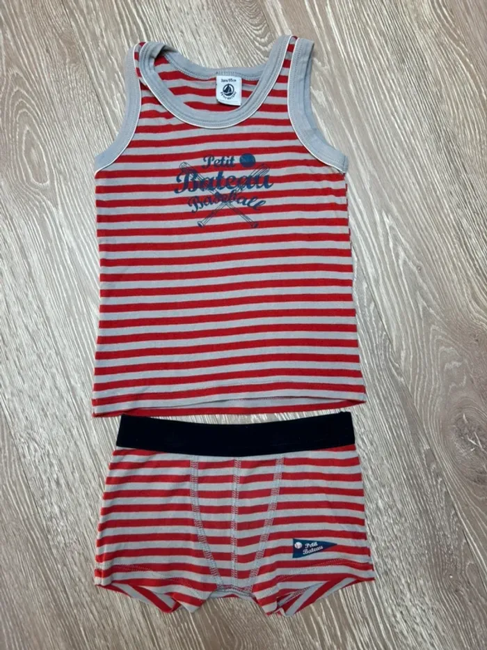 Ensemble marcel + caleçon Petit Bateau