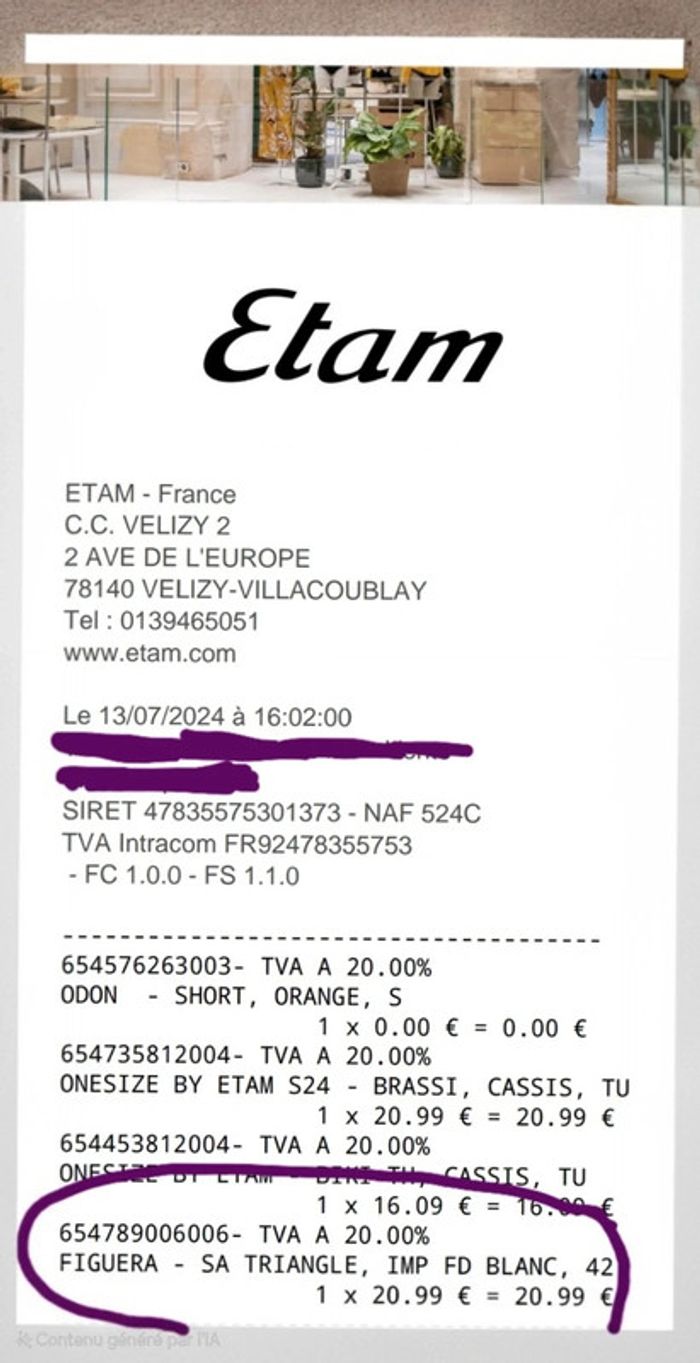 Maillot 2 p triangle Etam - photo numéro 4