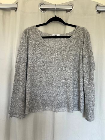 Pull fin gris