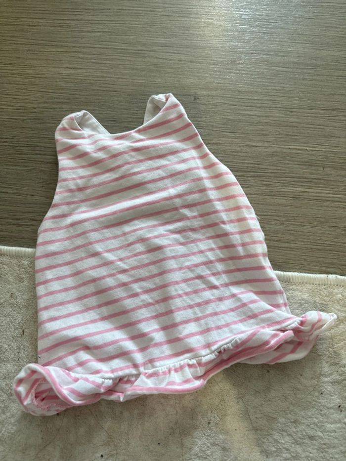 Haut jacadi 18 mois rose et blanc - photo numéro 2