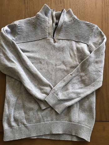 Pull gris Kiabi 12 ans