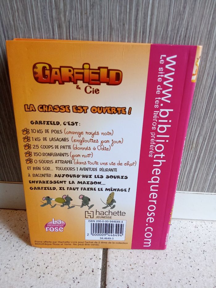 Livre bibliothèque rose Garfield et compagnie la chasse est ouverte - photo numéro 2