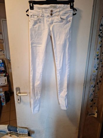 Jeans blanc 34