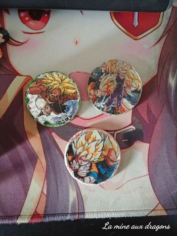 Kini Pogs Dragon Ball Z caps tazo menko cards carte prism brillant Broly slammer
