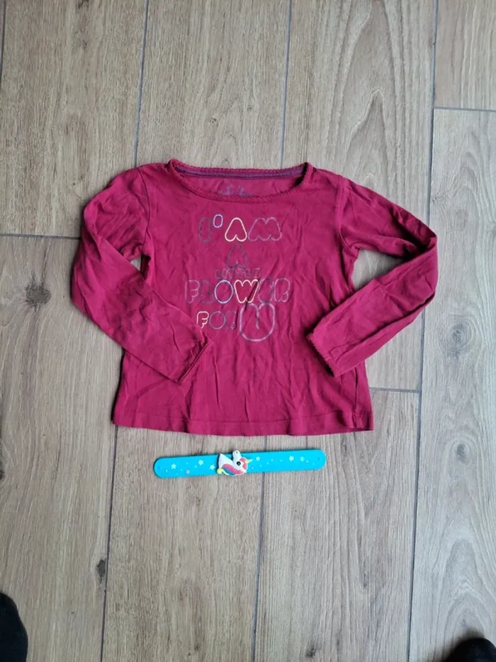T-shirt manches longues Tex 5 ans très bon état - photo numéro 2