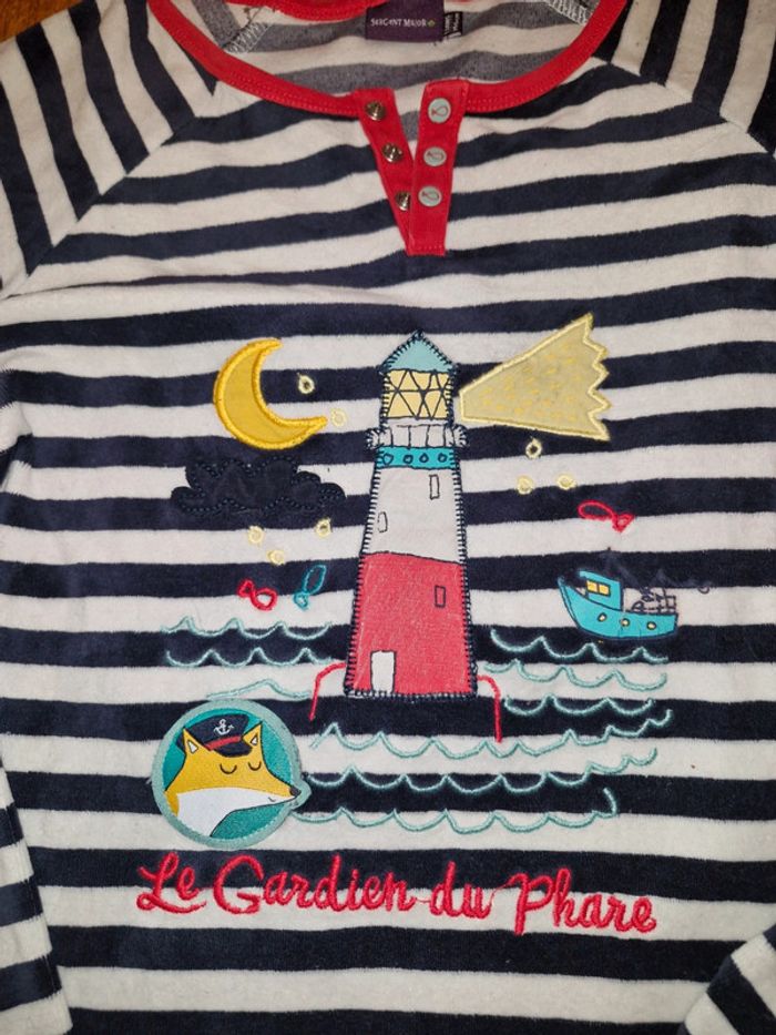 Pyjama velours sergent major 11 ans - photo numéro 3