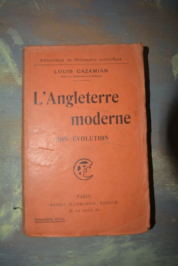 L'Angleterre moderne son évolution - louis cazamian